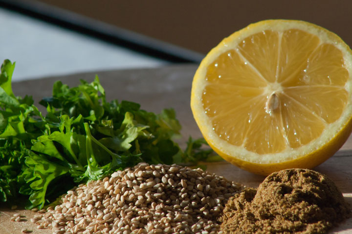 quinoa lemon sesame seeds